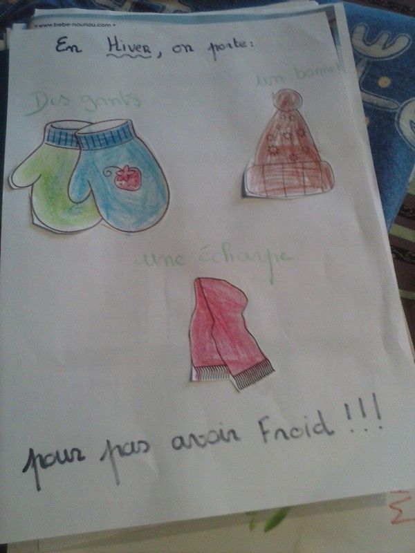 VOCABULAIRES DE L HIVER 